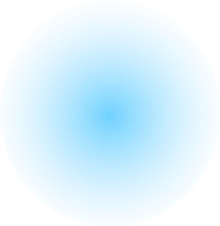 blurred blue gradient circle
